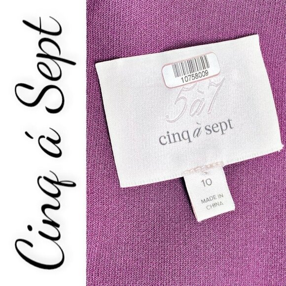 CINQ Á SEPT CORALISA RASPBERRY MINI COCKTAIL BODYCON SHEATH DRESS, Size 10 - Picture 8 of 11